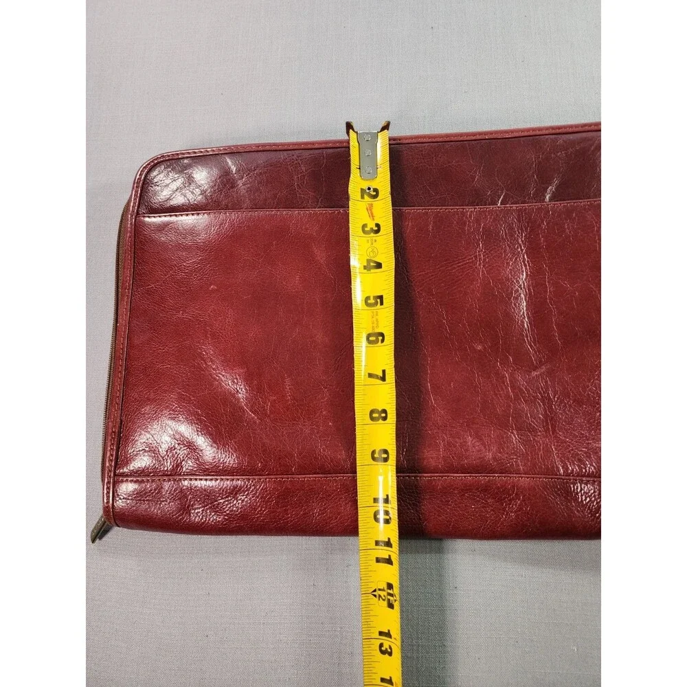 S. Babila Milano Genuine Italian Grain Leather Portfolio Briefcase Document Case